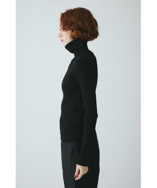 HeRIN.CYE(ヘリンドットサイ)の「Zip up knit tops ジップアップニットトップス(ニット/セーター・レディース・ライム/ブラック/ライトブラウン・FREE)」の16枚目の写真