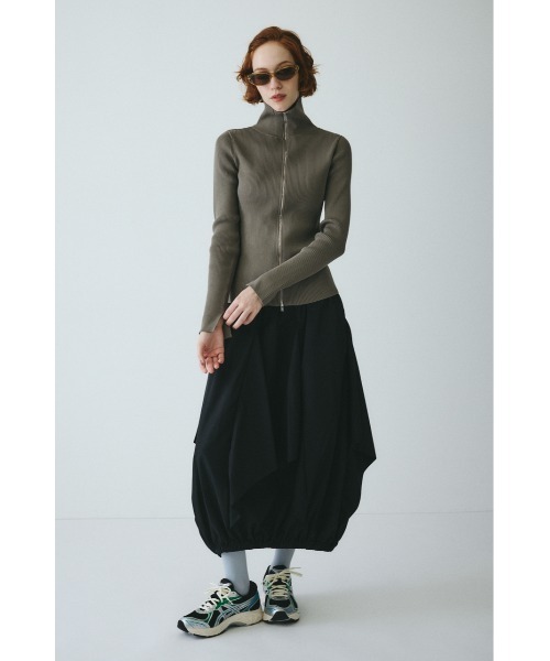 HeRIN.CYE(ヘリンドットサイ)の「Zip up knit tops ジップアップニットトップス(ニット/セーター・レディース・ライム/ブラック/ライトブラウン・FREE)」の19枚目の写真