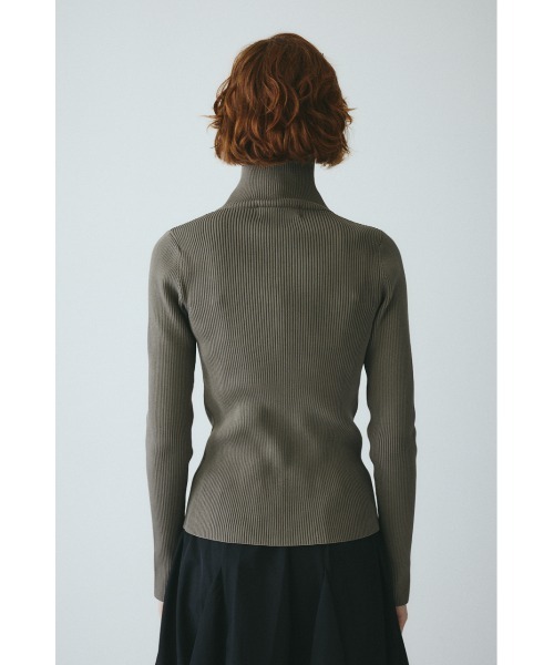 HeRIN.CYE(ヘリンドットサイ)の「Zip up knit tops ジップアップニットトップス(ニット/セーター・レディース・ライム/ブラック/ライトブラウン・FREE)」の21枚目の写真