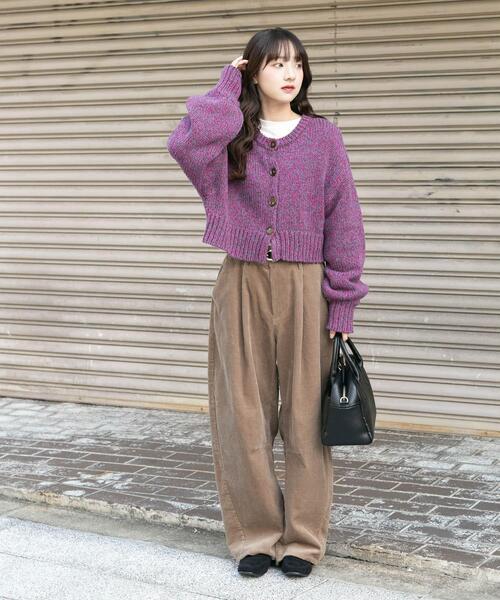 ITEMS URBANRESEARCH（アイテムズ アーバンリサーチ）の「2WAYミックスカラーニット（ニット/セーター・レディース・ピンク/ブルー・FREE）」の7枚目の写真