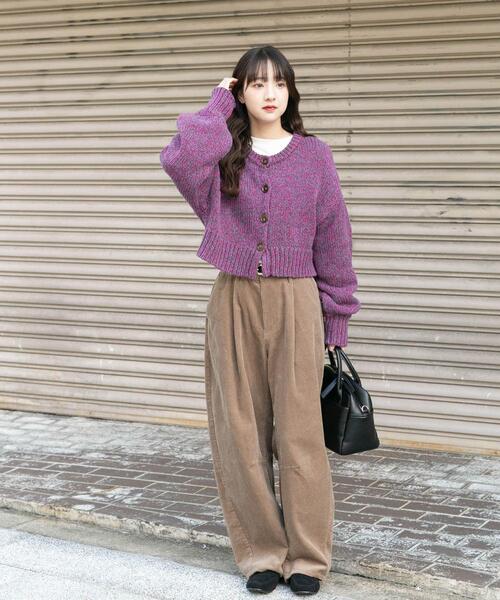 ITEMS URBANRESEARCH（アイテムズ アーバンリサーチ）の「2WAYミックスカラーニット（ニット/セーター・レディース・ピンク/ブルー・FREE）」の8枚目の写真