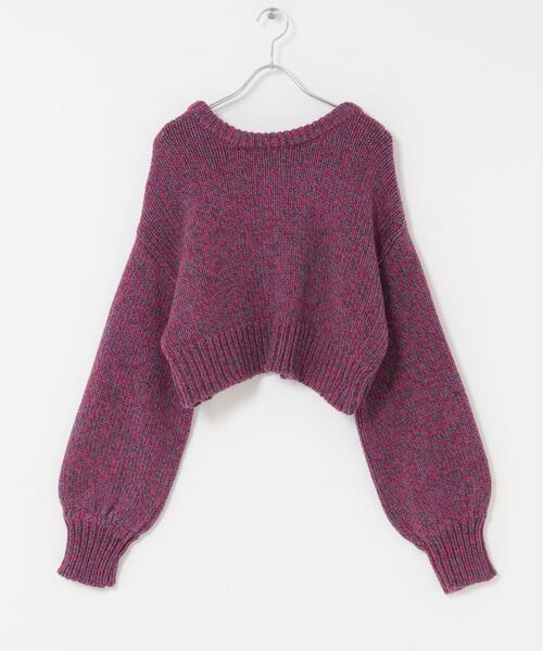 ITEMS URBANRESEARCH（アイテムズ アーバンリサーチ）の「2WAYミックスカラーニット（ニット/セーター・レディース・ピンク/ブルー・FREE）」の12枚目の写真