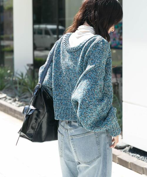 セール】2WAYミックスカラーニット（ニット/セーター）｜ITEMS