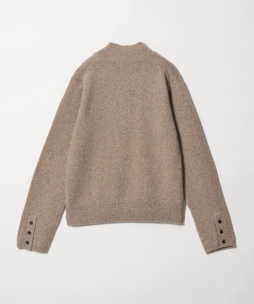 Steven Alan（スティーブンアラン）の「＜Steven Alan＞ウール シルク ヘンリーネック ニット（ニット/セーター・レディース・ベージュ/ライトブルー・FREE）」の6枚目の写真