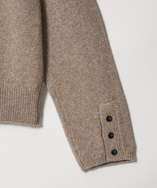 Steven Alan（スティーブンアラン）の「＜Steven Alan＞ウール シルク ヘンリーネック ニット（ニット/セーター・レディース・ベージュ/ライトブルー・FREE）」の8枚目の写真