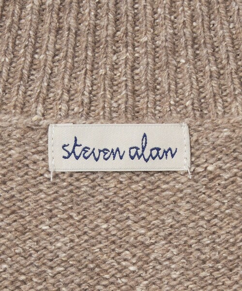 Steven Alan（スティーブンアラン）の「＜Steven Alan＞ウール シルク ヘンリーネック ニット（ニット/セーター・レディース・ベージュ/ライトブルー・FREE）」の13枚目の写真