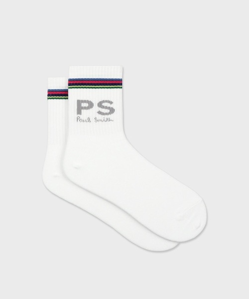 Paul Smith（ポールスミス）の「“PS Logo” ソックス【250660 MD2】（ソックス/靴下・メンズ・ダークグリーン/グレー/ネイビー/ホワイト/ブラック・25-27）」の2枚目の写真