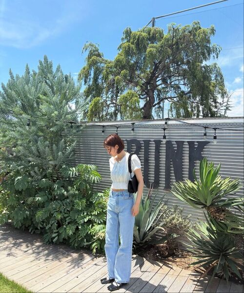 muahmuah（ムーアムーア）の「ワイドデニムパンツ [ライトブルー]（デニムパンツ・レディース・その他・SMALL/MEDIUM）」の10枚目の写真