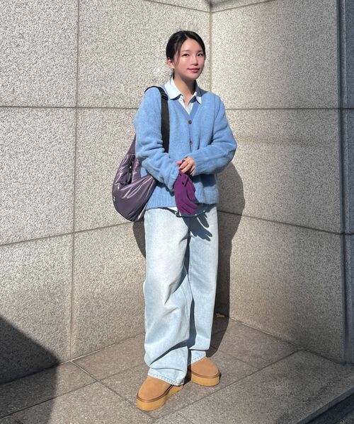 muahmuah（ムーアムーア）の「ワイドデニムパンツ [ライトブルー]（デニムパンツ・レディース・その他・SMALL/MEDIUM）」の15枚目の写真