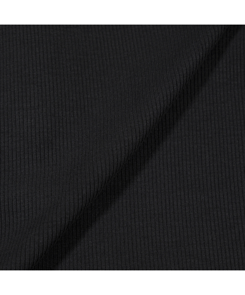 MOAA(モア)の「レイヤードヘンリーTシャツ(ブラック)(Tシャツ/カットソー・レディース・その他・SMALL/MEDIUM)」の5枚目の写真