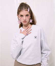 SALT AND CHOCOLATE（ソルトアンドチョコレート）の「SAC Logo Crop Sweatshirt Melange Gray 4W2233301（スウェット）」