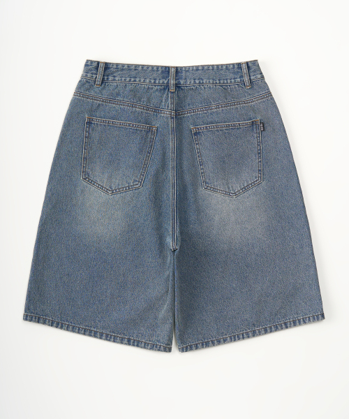 TOFFEE(トフィー)の「ウォッシュドハーフデニムパンツ(INDIGO)(その他パンツ・メンズ・その他・SMALL/MEDIUM/LARGE/X-LARGE)」の3枚目の写真