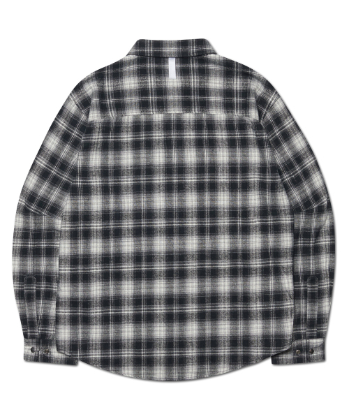 NOMANUAL(NOMANUAL)の「FLANNEL CHECK SHIRT JACKET - BLACK(シャツ/ブラウス・レディース・その他・SMALL/MEDIUM/LARGE)」の3枚目の写真
