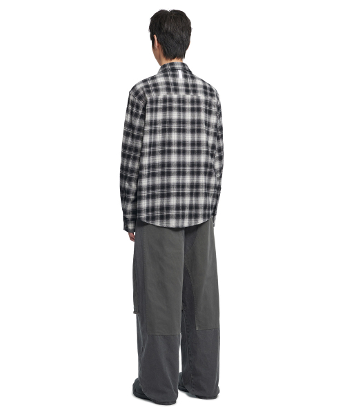 NOMANUAL(NOMANUAL)の「FLANNEL CHECK SHIRT JACKET - BLACK(シャツ/ブラウス・レディース・その他・SMALL/MEDIUM/LARGE)」の5枚目の写真