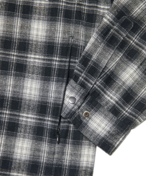 NOMANUAL(NOMANUAL)の「FLANNEL CHECK SHIRT JACKET - BLACK(シャツ/ブラウス・レディース・その他・SMALL/MEDIUM/LARGE)」の7枚目の写真