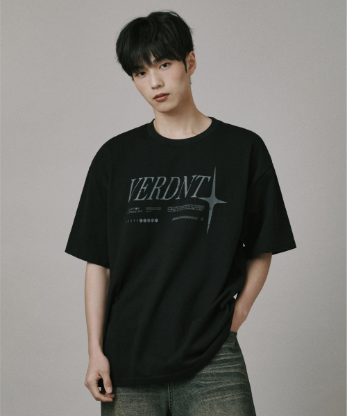 Verdnt（バーダント）の「バーデントフラッシュロゴ半袖Tシャツ[ブラック]（Tシャツ/カットソー・レディース・ブラック・MEDIUM/LARGE/SMALL）」の3枚目の写真
