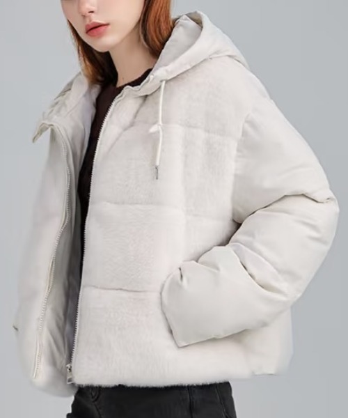 ファー付きショートダウン♡オーバーサイズ36 ダウンジャケット ファー着脱 600フィルパワー MCMURDO PARKA DRYVENT