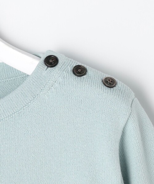 J.PRESS(ジェイプレス)の「Cotton Polyester カラーボーダー ニット(ニット/セーター・レディース・ネイビー系1/ライトグリーン系1・T13)」の10枚目の写真
