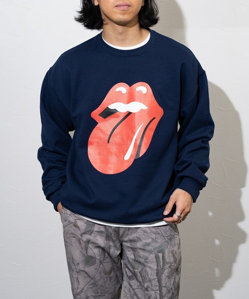 JUGLANS(ユグランス)の「The Rolling Stones ローリングストーンズ プリント スウェット(スウェット・メンズ・ネイビー・MEDIUM/LARGE/X-LARGE)」の8枚目の写真