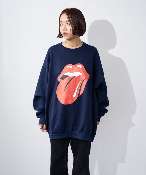 JUGLANS(ユグランス)の「The Rolling Stones ローリングストーンズ プリント スウェット(スウェット・メンズ・ネイビー・MEDIUM/LARGE/X-LARGE)」の6枚目の写真