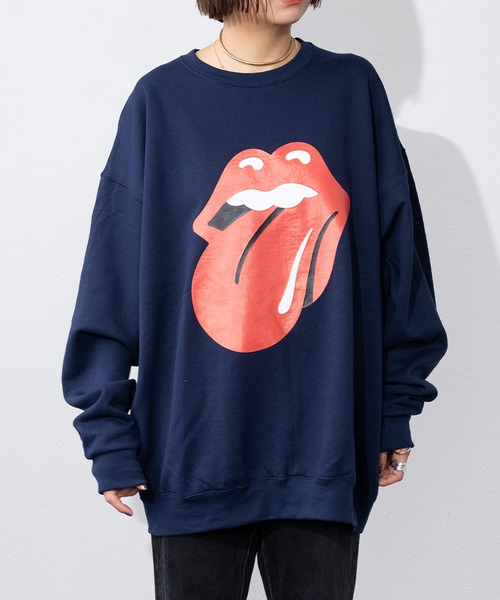 JUGLANS(ユグランス)の「The Rolling Stones ローリングストーンズ プリント スウェット(スウェット・メンズ・ネイビー・MEDIUM/LARGE/X-LARGE)」の19枚目の写真