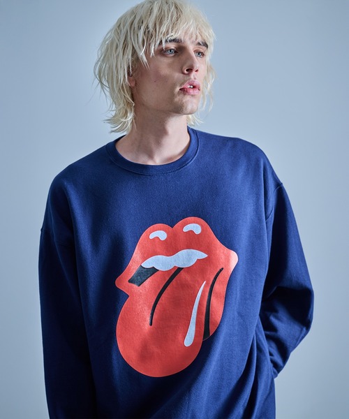 JUGLANS(ユグランス)の「The Rolling Stones ローリングストーンズ プリント スウェット(スウェット・メンズ・ネイビー・MEDIUM/LARGE/X-LARGE)」の22枚目の写真