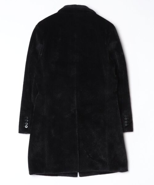 TORNADO MART(トルネードマート)の「クリスタルシャギースタンドカラーコート(ステンカラーコート・メンズ・ダークグリーン/ブラック・MEDIUM/LARGE/LL/XXL)」の3枚目の写真