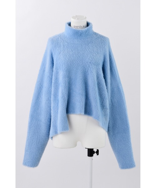 ENFOLD(エンフォルド)の「フェザープルオーバー(ニット/セーター・レディース・ライトブルー/ミント・38)」の1枚目の写真