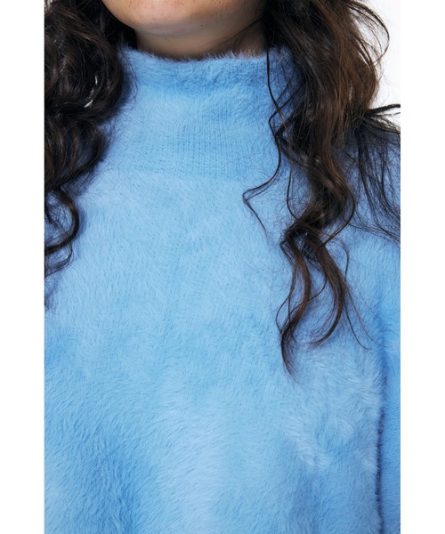 ENFOLD(エンフォルド)の「フェザープルオーバー(ニット/セーター・レディース・ライトブルー/ミント・38)」の7枚目の写真