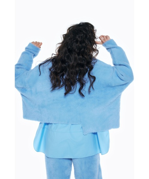 ENFOLD(エンフォルド)の「フェザープルオーバー(ニット/セーター・レディース・ライトブルー/ミント・38)」の3枚目の写真