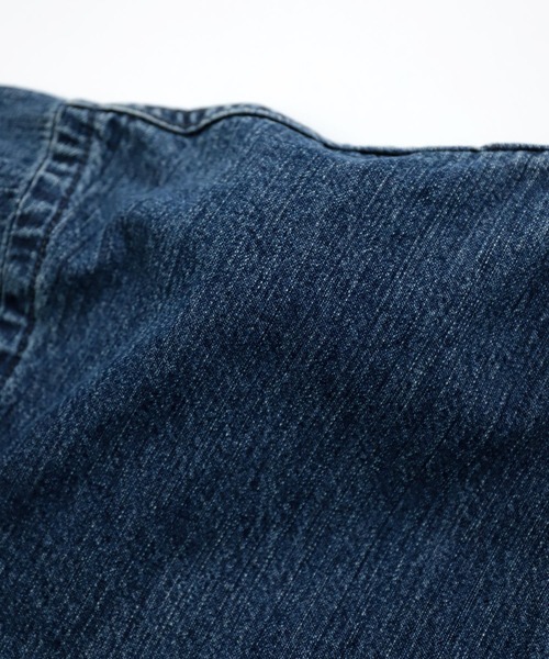 D.M.G.（ドミンゴ）の「[D.M.G / ディーエムジー] 10ozジェルドデニム シープショートジャケット（デニムジャケット・レディース・インディゴブルー・2/3）」の12枚目の写真