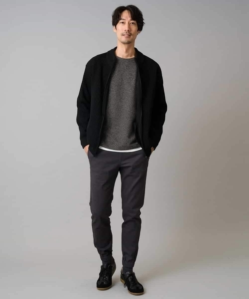 a.v.v(アーヴェヴェ)の「【洗濯機で洗える】ポリエステルリブニットジップアップカーディガン(カーディガン/ボレロ・メンズ・ネイビー/ブラック/グレー・46/48/50)」の17枚目の写真