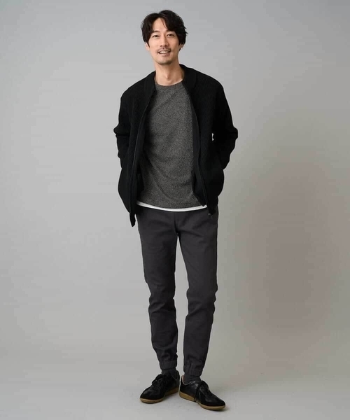 a.v.v(アーヴェヴェ)の「【洗濯機で洗える】ポリエステルリブニットジップアップカーディガン(カーディガン/ボレロ・メンズ・ネイビー/ブラック/グレー・46/48/50)」の18枚目の写真