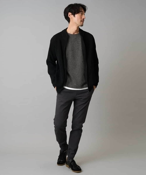 a.v.v(アーヴェヴェ)の「【洗濯機で洗える】ポリエステルリブニットジップアップカーディガン(カーディガン/ボレロ・メンズ・ネイビー/ブラック/グレー・46/48/50)」の20枚目の写真