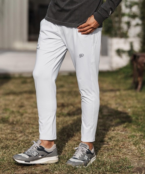 1minute 1second(ワンミニットワンセカンド)の「mp14363-heart embroidery high stretch fabric pants イージーパンツ(1M26H070)(その他パンツ・メンズ・ブラック/ネイビー/ホワイト・S/M/L/XL)」の1枚目の写真