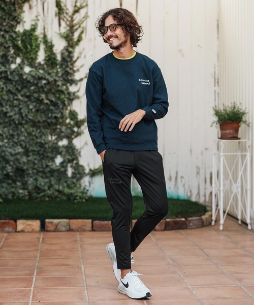 1minute 1second(ワンミニットワンセカンド)の「mp14363-heart embroidery high stretch fabric pants イージーパンツ(1M26H070)(その他パンツ・メンズ・ブラック/ネイビー/ホワイト・S/M/L/XL)」の19枚目の写真