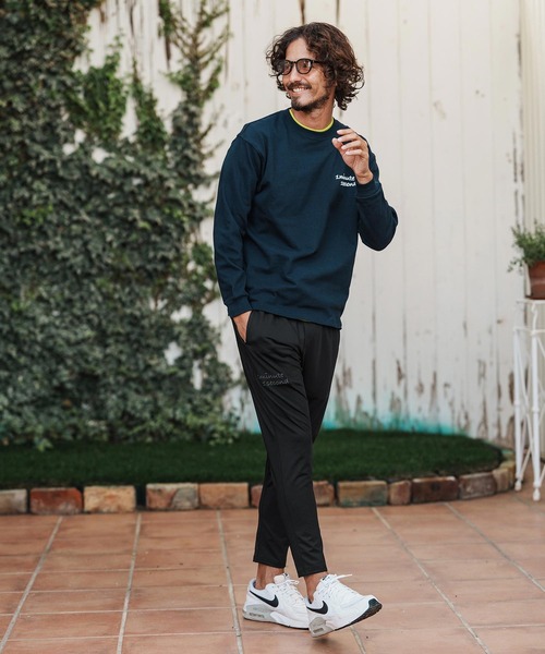 1minute 1second(ワンミニットワンセカンド)の「mp14363-heart embroidery high stretch fabric pants イージーパンツ(1M26H070)(その他パンツ・メンズ・ブラック/ネイビー/ホワイト・S/M/L/XL)」の20枚目の写真