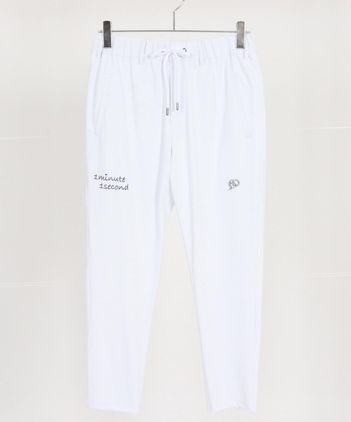 1minute 1second(ワンミニットワンセカンド)の「mp14363-heart embroidery high stretch fabric pants イージーパンツ(1M26H070)(その他パンツ・メンズ・ブラック/ネイビー/ホワイト・S/M/L/XL)」の22枚目の写真