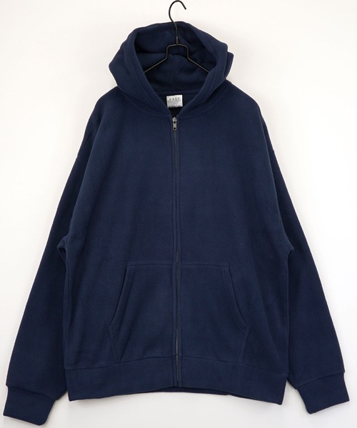 L'atelier(ラトリエ)の「ボリューム袖 ワイド フリース 無地 ジップパーカー(パーカー・メンズ・ネイビー系/オフホワイト/ブラック/チョコ・L/M/LL)」の16枚目の写真