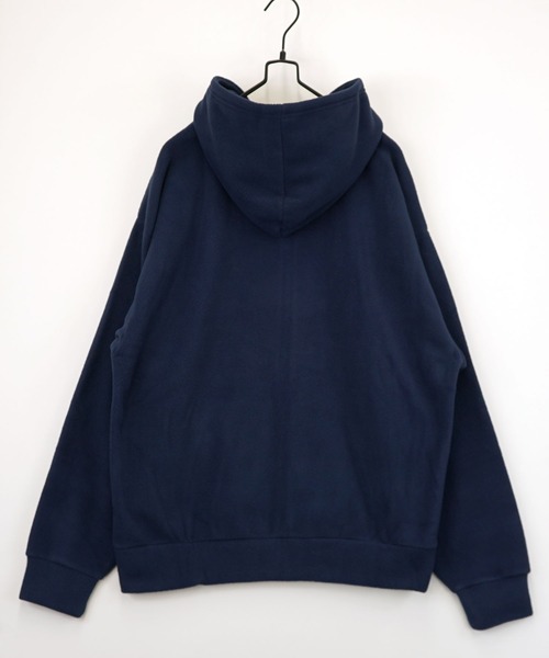 L'atelier(ラトリエ)の「ボリューム袖 ワイド フリース 無地 ジップパーカー(パーカー・メンズ・ネイビー系/オフホワイト/ブラック/チョコ・L/M/LL)」の17枚目の写真