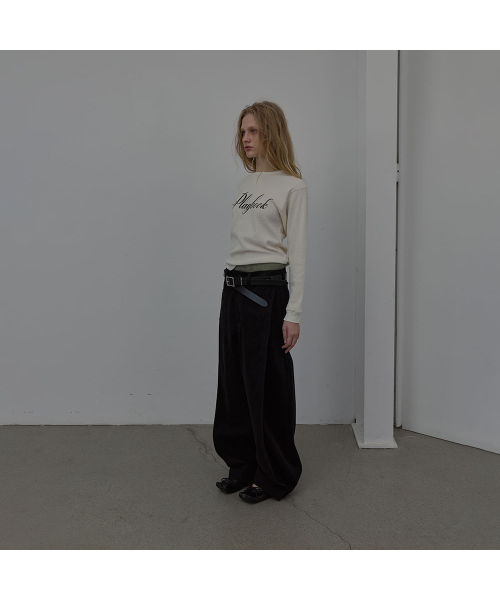 LCDC TM(エルシーディーシーティーエム)の「CURVED SNAP PANTS (BLACK)(その他パンツ・レディース・その他・SMALL/MEDIUM)」の3枚目の写真