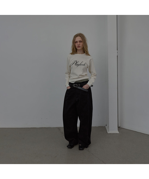 LCDC TM(エルシーディーシーティーエム)の「CURVED SNAP PANTS (BLACK)(その他パンツ・レディース・その他・SMALL/MEDIUM)」の5枚目の写真