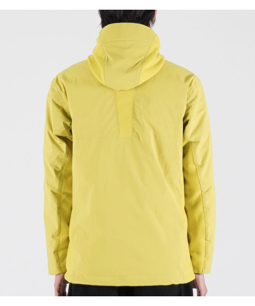 BUTTON SEOUL（ボタンソウル）の「[ダックダウン 90/10] フリースミックスナイロンダックダウンハイキングジャケット (ネオングリーン)（ダウンジャケット/コート・メンズ・その他・MEDIUM/LARGE/X-LARGE）」の5枚目の写真