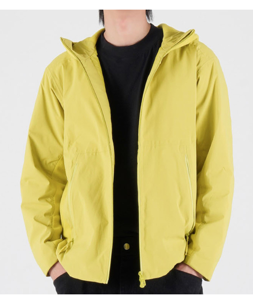 BUTTON SEOUL（ボタンソウル）の「[ダックダウン 90/10] フリースミックスナイロンダックダウンハイキングジャケット (ネオングリーン)（ダウンジャケット/コート・メンズ・その他・MEDIUM/LARGE/X-LARGE）」の8枚目の写真