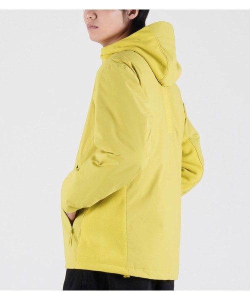 BUTTON SEOUL（ボタンソウル）の「[ダックダウン 90/10] フリースミックスナイロンダックダウンハイキングジャケット (ネオングリーン)（ダウンジャケット/コート・メンズ・その他・MEDIUM/LARGE/X-LARGE）」の9枚目の写真