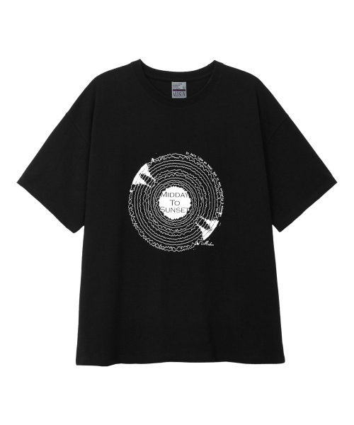 MIDSUN(ミッドサン)の「Midnight Vinyl Tee Shirt-Black(Tシャツ/カットソー・レディース・その他・MEDIUM/LARGE)」の1枚目の写真
