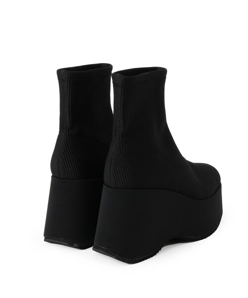 ESPERANZA（エスペランサ）の「スタイルぐんっとアップ！厚底ニットショートブーツ（ブーツ・レディース・ブラック系/ブラウン系1/ベージュ系・LL/S/M/L）」の21枚目の写真
