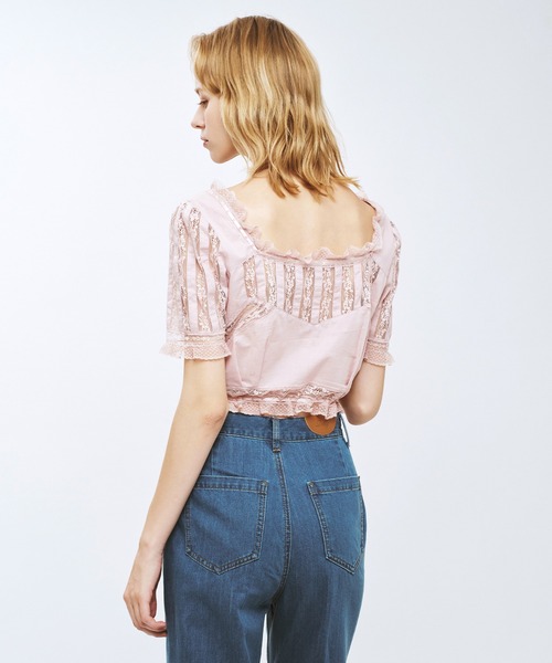 ME COUTURE（ミークチュール）の「レースMIXヴィクトリアンブラウス（シャツ/ブラウス・レディース・ラベンダー/ピンク/オフホワイト・FREE）」の16枚目の写真