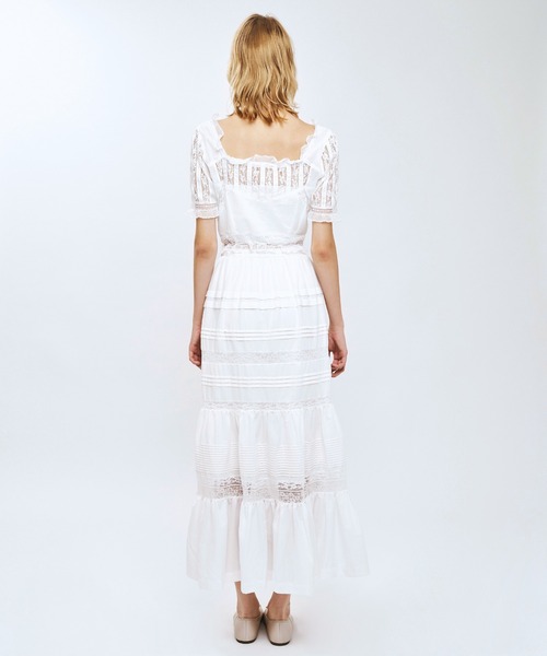 ME COUTURE（ミークチュール）の「レースMIXヴィクトリアンブラウス（シャツ/ブラウス・レディース・ラベンダー/ピンク/オフホワイト・FREE）」の7枚目の写真