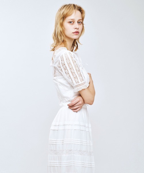 ME COUTURE（ミークチュール）の「レースMIXヴィクトリアンブラウス（シャツ/ブラウス・レディース・ラベンダー/ピンク/オフホワイト・FREE）」の18枚目の写真